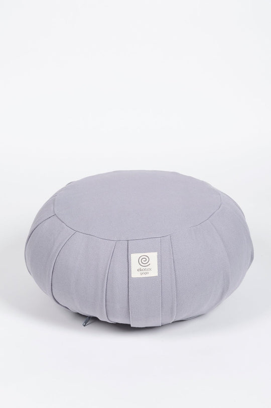 Meditation Cushions Buckwheat / Calm Grey Organic Cotton Zafu - Pack of 4