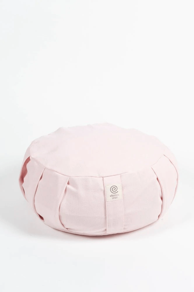 Meditation Cushions Rosewater / Buckwheat Organic Cotton Round Meditation Cushions