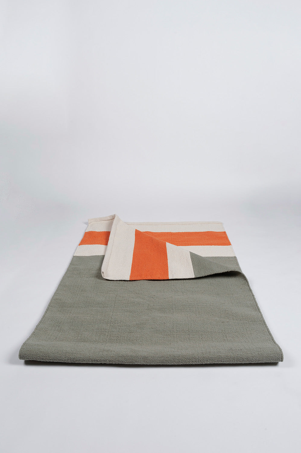 Yoga Mats Apricot and Olive Leaf Organic Cotton Yoga Rug
