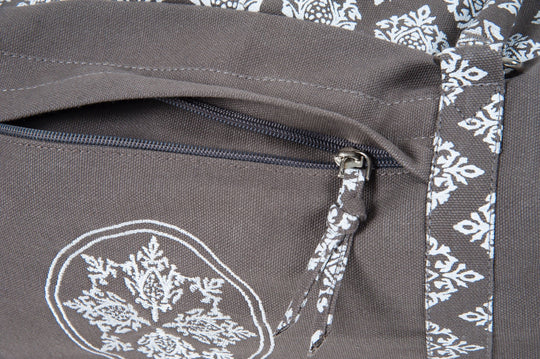 Ekotex Yoga Bags and Carry Straps Turquoise Organic Cotton Kit Bag