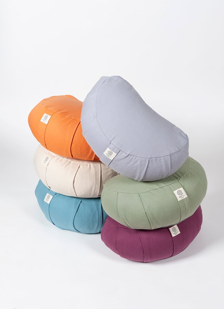 Ekotex Yoga Organic Cotton Crescent Meditation Cushions