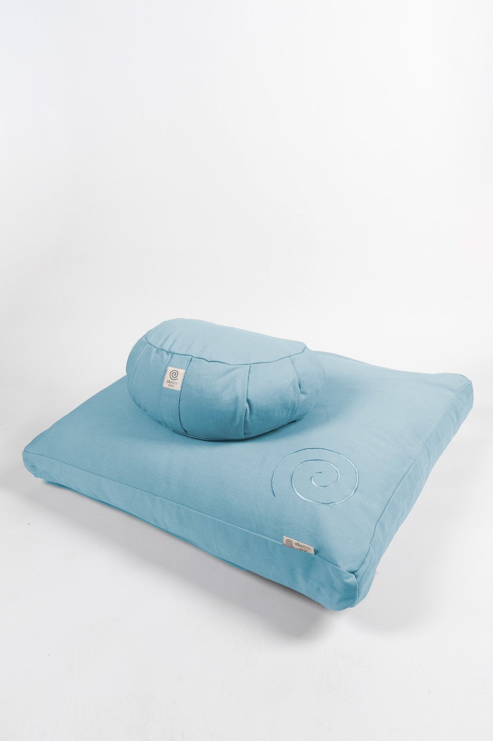 Meditation Cushions Bluebird / Kapok and Buckwheat Meditation Set - Zabuton and Meditation Zafu