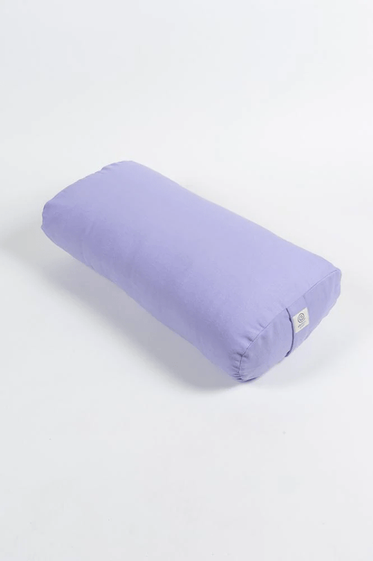 Yoga Bolsters Spelt / Lavender Organic Cotton Rectangular Bolster - Filled with Spelt or Kapok