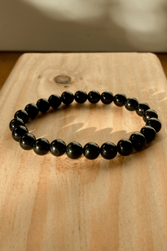 Accessories Black Agate Power Bead Bracelet