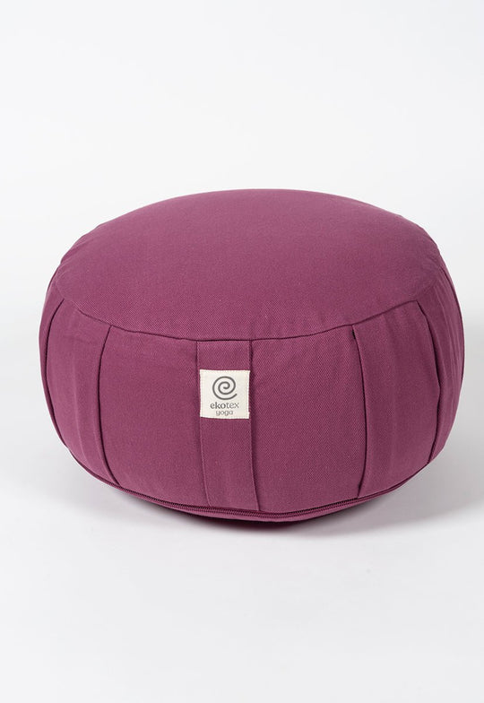 Ekotex Yoga Buckwheat / Berry Organic Round Meditation Cushions - 4 Pack