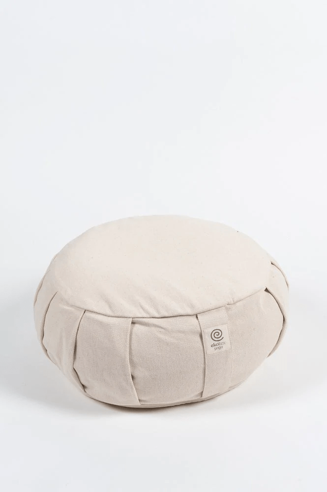 Meditation Cushions Natural / Buckwheat Organic Cotton Round Meditation Cushions