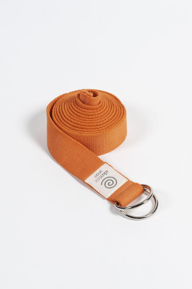 Yoga Belts Apricot Organic Cotton Yoga Strap