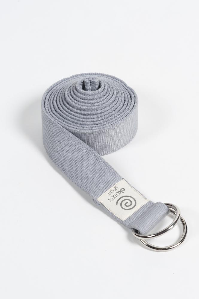 Buy Organic Cotton Yoga Strap - Grey, Yoga Accessories