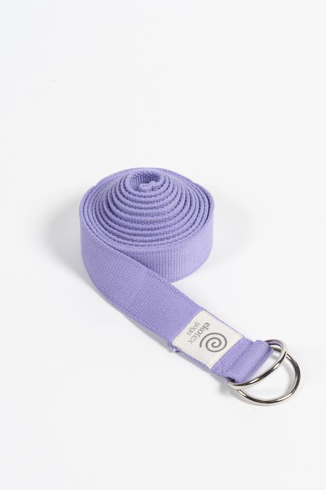 Buy Aprodo Purple Yoga Strap 8 Feet, 1.5 Width 100% Cotton Anti