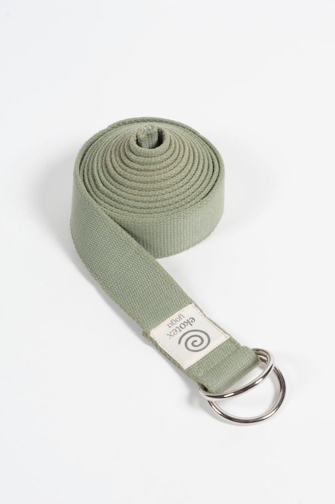 Yoga Belts Olive Leaf Organic Cotton Yoga Strap