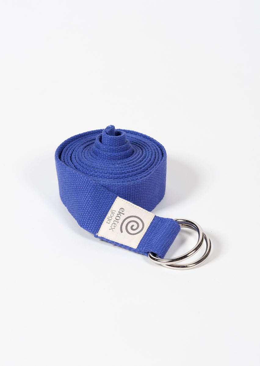 Heathyoga Yoga Strap Made from Durable Cotton with Adjustable D