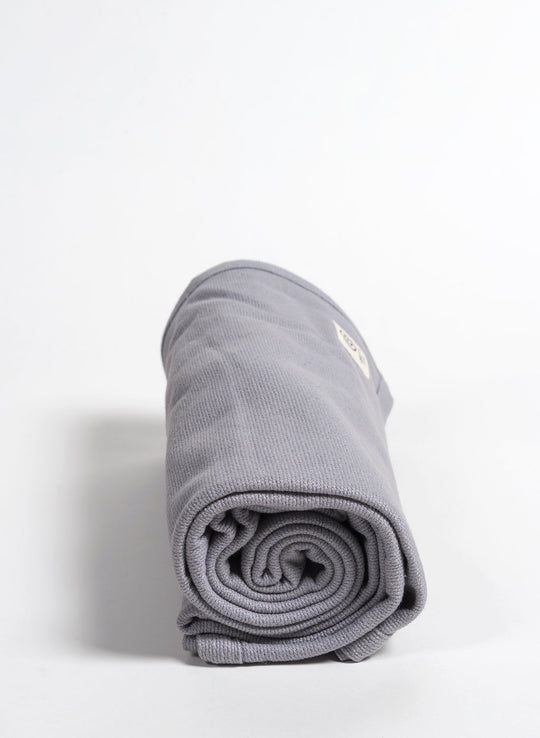 Yoga Blankets Calm Grey Organic Yoga Blankets - 10 Pack