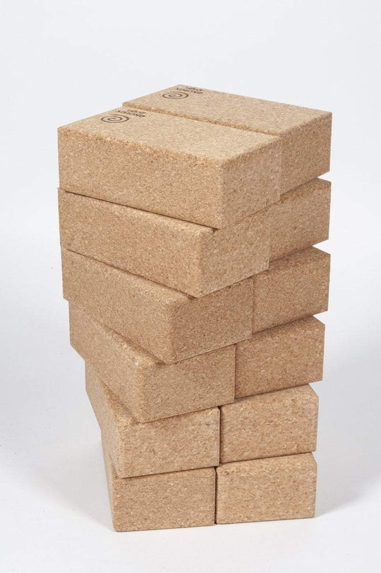 Yoga Blocks Bricks Cork Yoga Bricks - 12 Pack