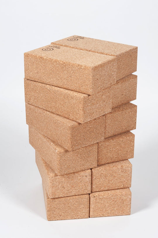 Yoga Blocks Bricks Cork Yoga Bricks - 12 Pack