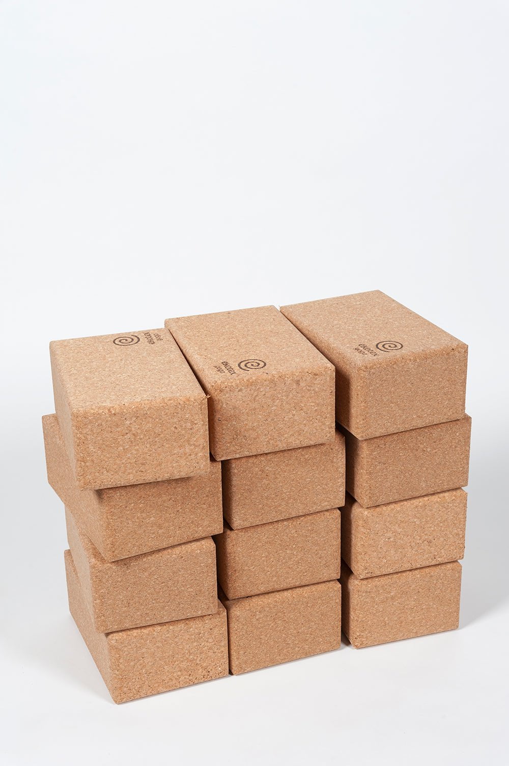 Yoga Blocks Pack of 12 Large Cork Yoga Brick - Pack of 12