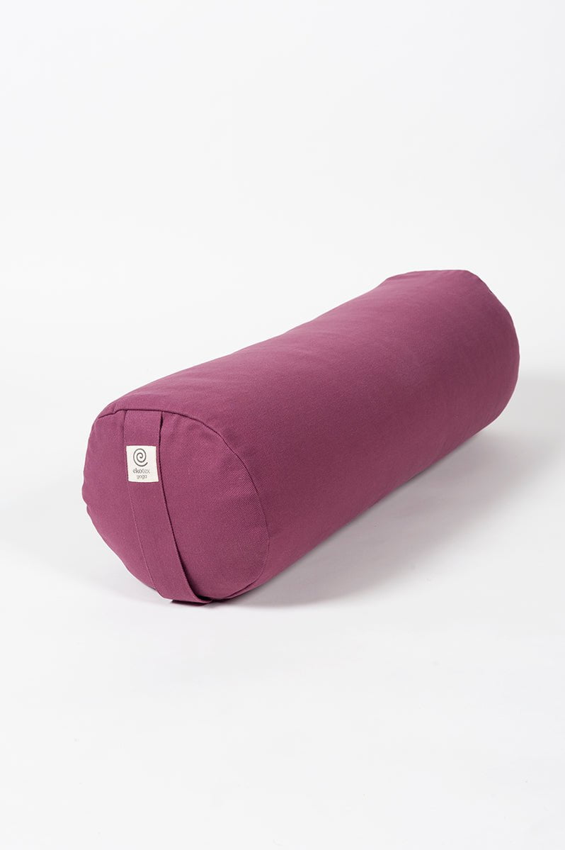 Yoga Bolsters Spelt / Berry Organic Cotton Yoga Bolsters - Filled with Buckwheat or Spelt
