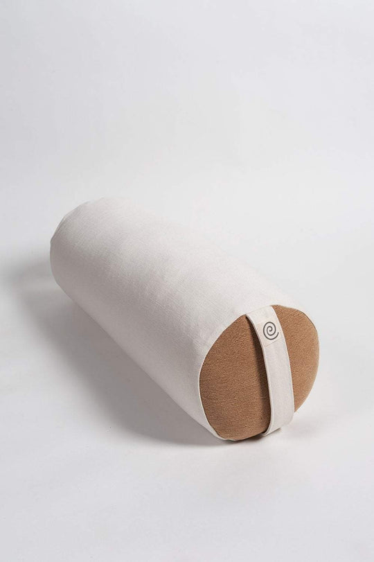 Yoga Bolsters Natural/Coffee Spelt Yoga Bolster - Made in the UK